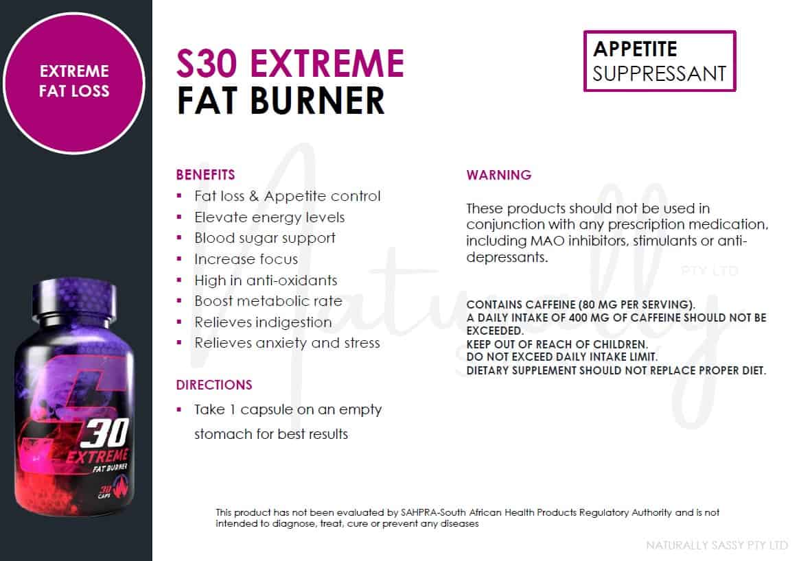 S30 Extreme Fat Burner